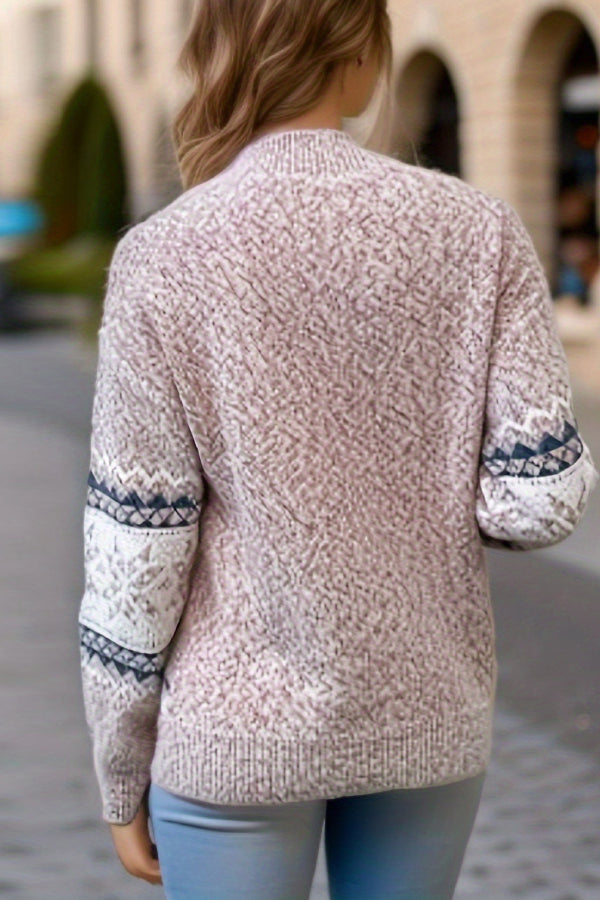 Christmas Turtleneck Snowflake Sweater
