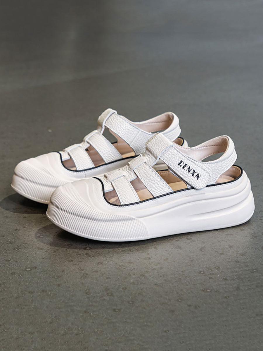 Summer Leather Platform Sandals Ui1019