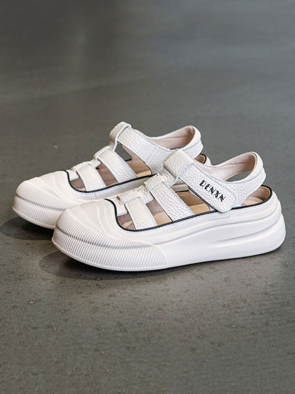 Summer Leather Platform Sandals Ui1019