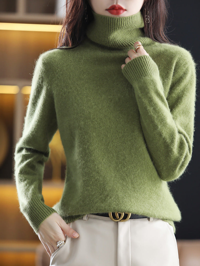 Autumn Turtleneck Soft Cashmere Sweater Ak1029