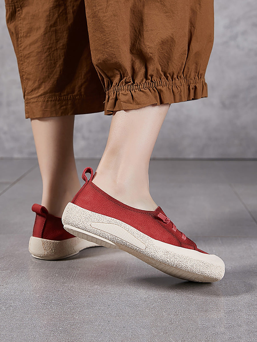 Genuine Leather Flat Summer Shoes