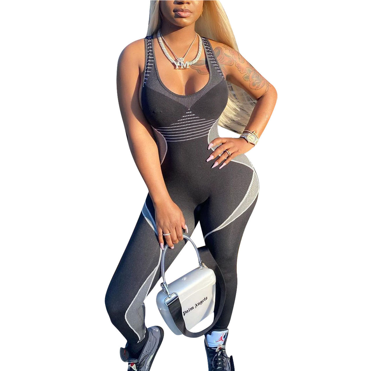 Clothing Fitness Sports Tight Jumpsuit