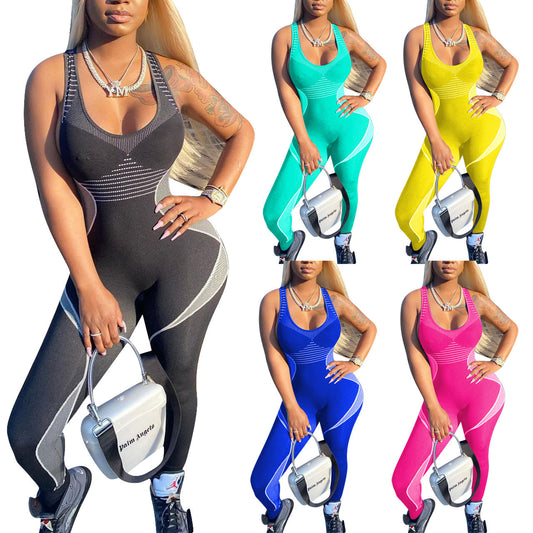 Clothing Fitness Sports Tight Jumpsuit