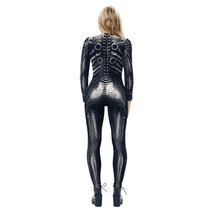 Skeleton Digital Printing Jumpsuit Halloween Cosplay Clothes Products Cos Costume