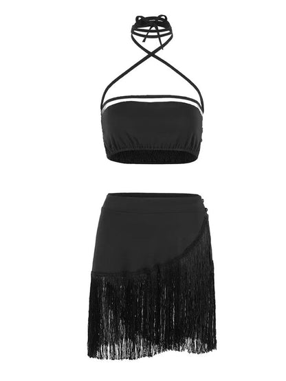 Backless Bandeau Top and Skirt