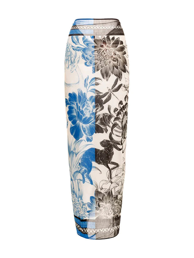 Printed One Piece Swimsuit and Sarong or Printed Pants