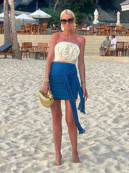 Tube Top and Mesh Skirt