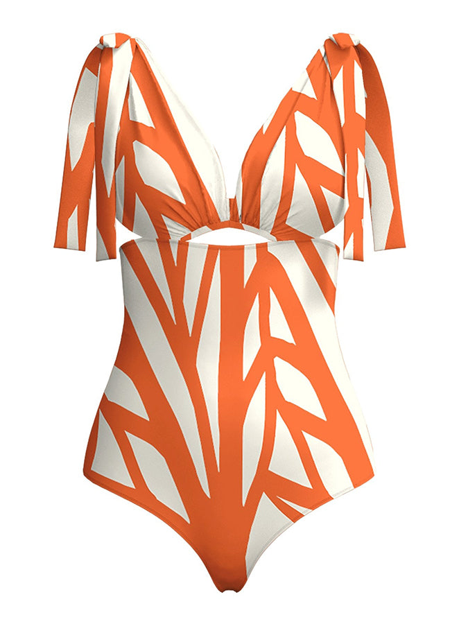 Geometric Print One Piece Swimsuits and Pants