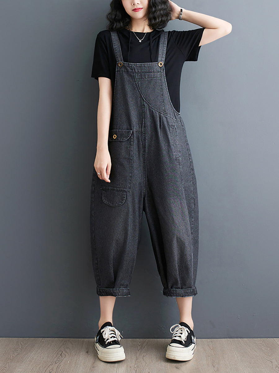 Summer Loose Denim Jumpsuits Xx1050