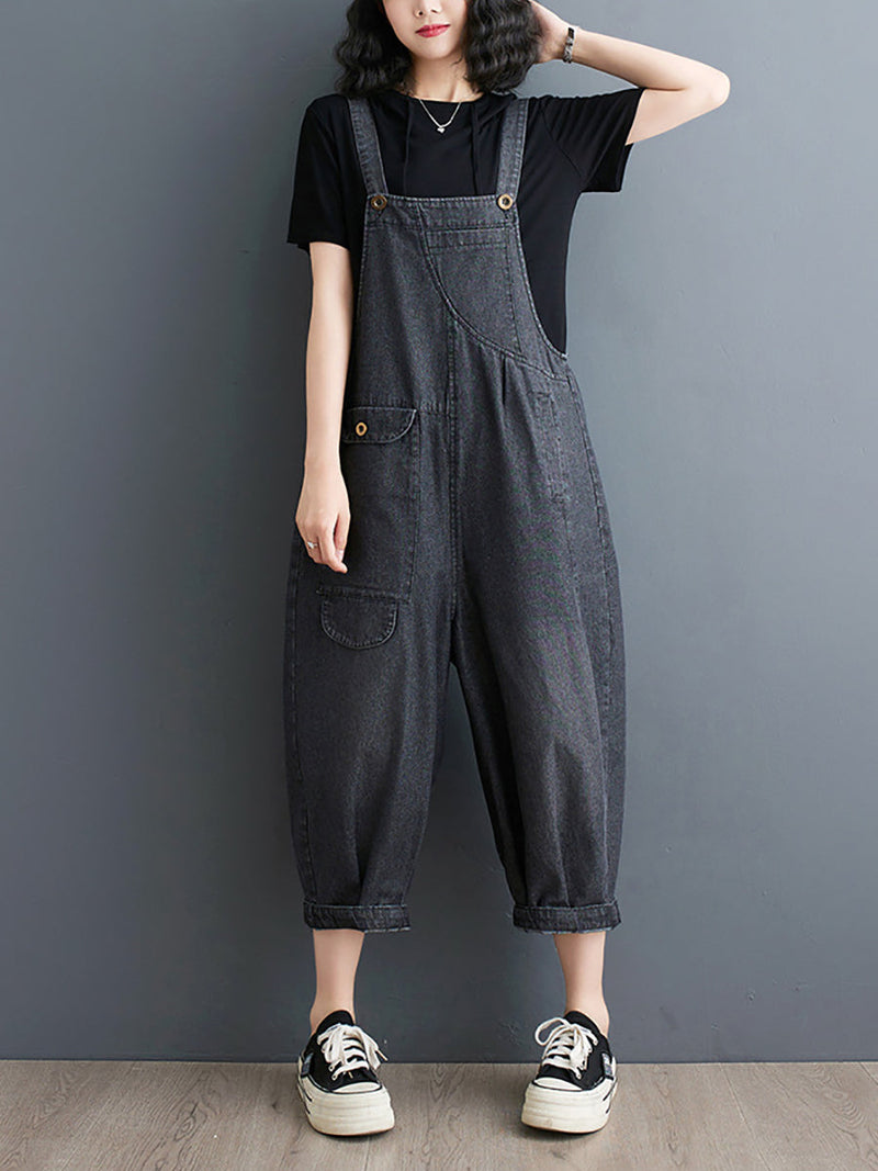 Summer Loose Denim Jumpsuits Xx1050