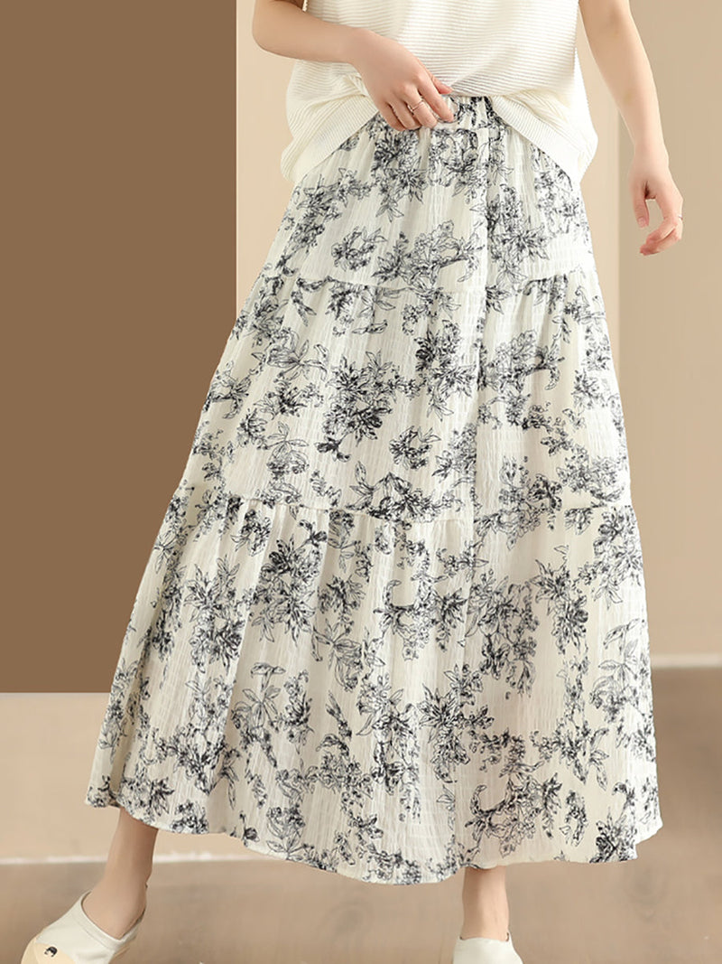 Summer Cotton Loose Skirt Cv1037