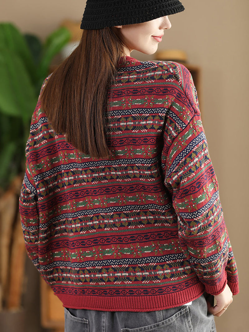 Autumn Cotton Knit Cardigan Sweater At1022