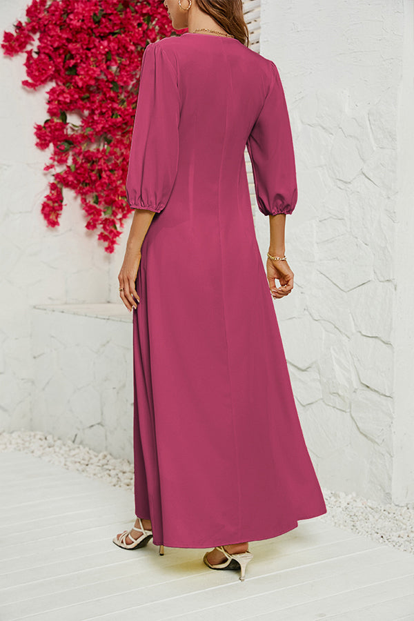 Breasted Long Dress