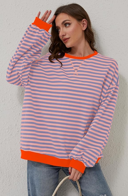 Linda - Oversized Striped Sweater