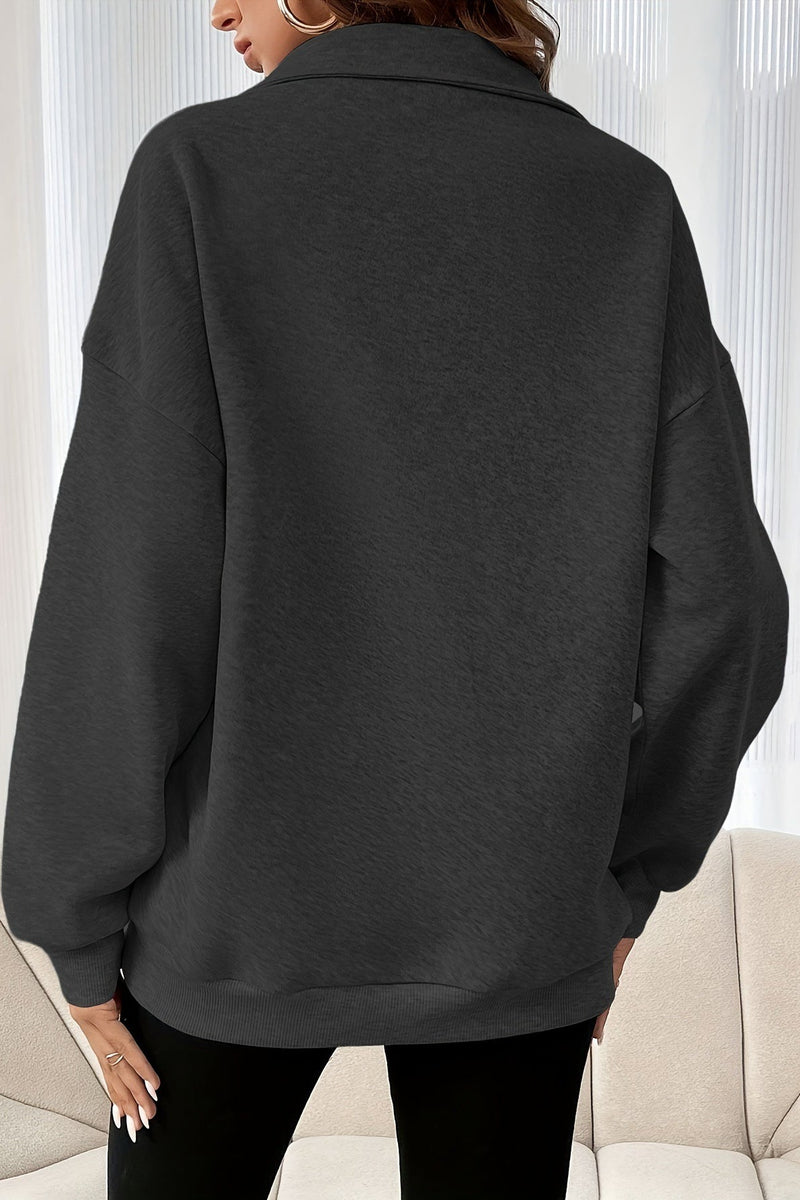 Half Zip Pullover Sweatshirt