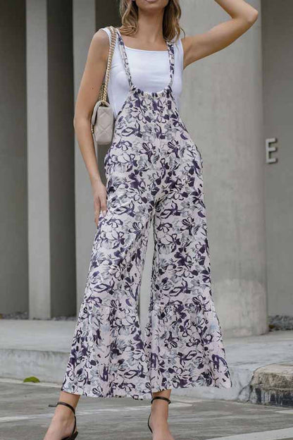 Loose Thin Printed Wide Leg Pants