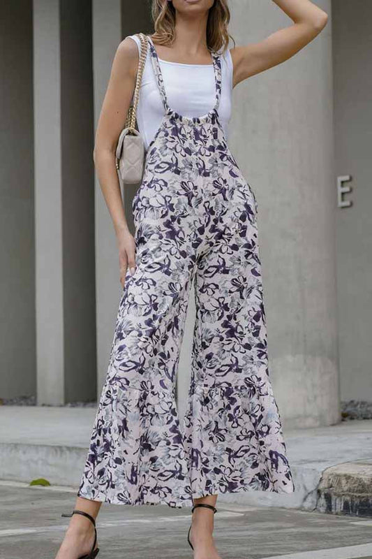Loose Thin Printed Wide Leg Pants