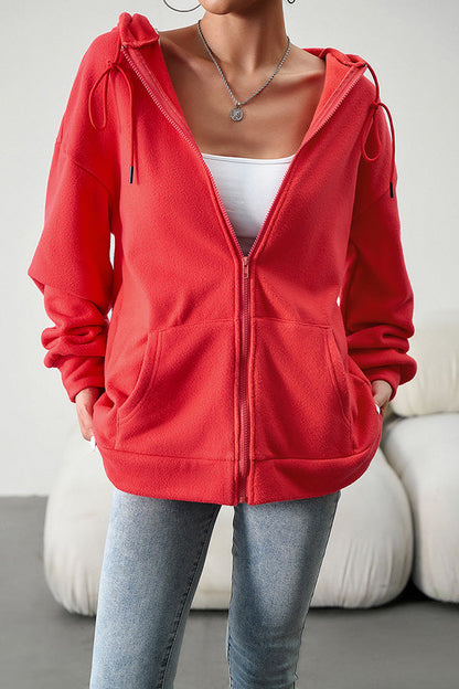 Loose Sweater Cardigan Hooded Jacket