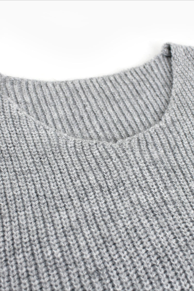 Two-piece Knit Sweater Vest & Cardigan Dress Sweater Dress