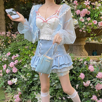Thin Coat Lace Summer Sun Protection Clothes Female Cardigan Shirt Clothing Tops Blouse for Woman