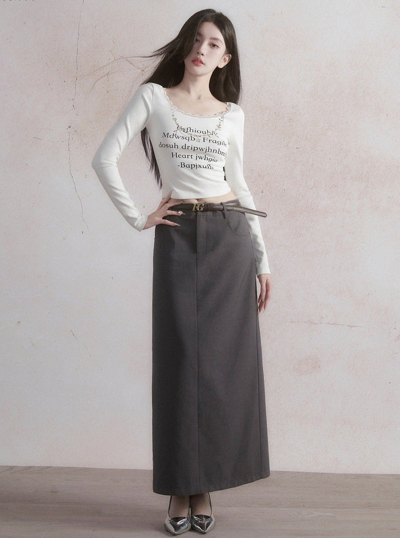 Classic A-line Maxi Skirt