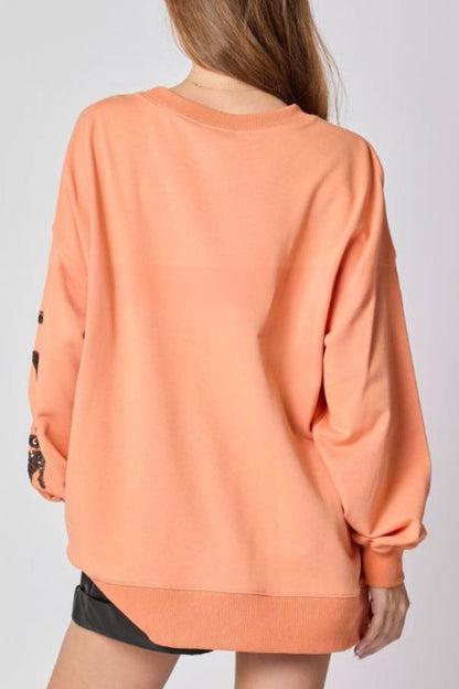 Halloween Witch Sequined Sweater Loose Top