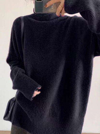 Original Red Turtle Neck Long Sleeves Sweater Qx020