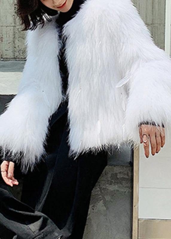 Italian Light Green Raccoon Hair Feather Tassel Coats Winter Wv011