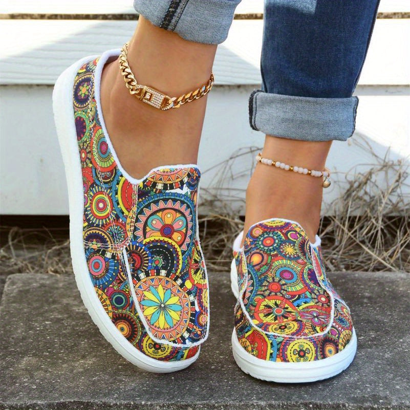 Print Canvas Shoes At9852