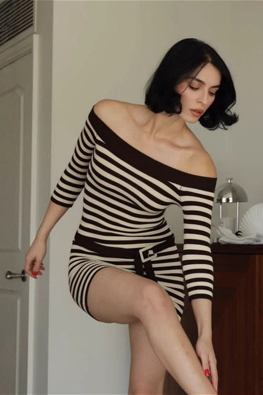 Short Shirt Collar Batwing Mini Dress