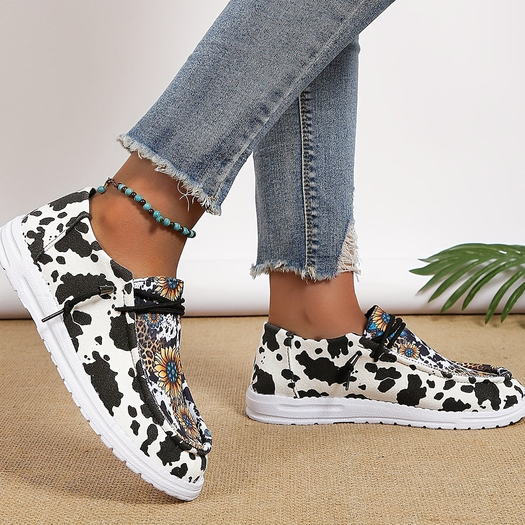 Sunflower Print Canvas Shoes Re F4145