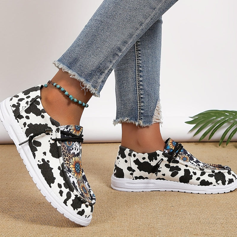 Sunflower Print Canvas Shoes Re F4145