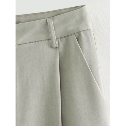 Temperament Coat and Straight Pants Suit