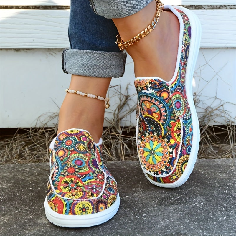 Print Canvas Shoes At9852