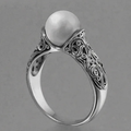 Silver Pearl Ring