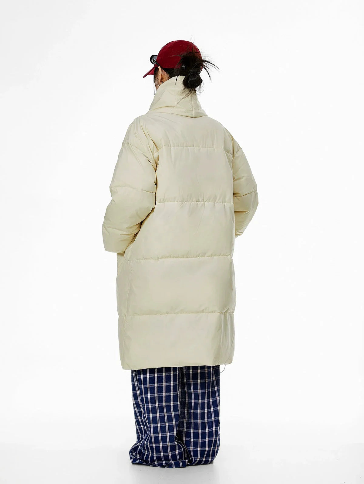 Oversized Puffer Winter Coat With Scarf