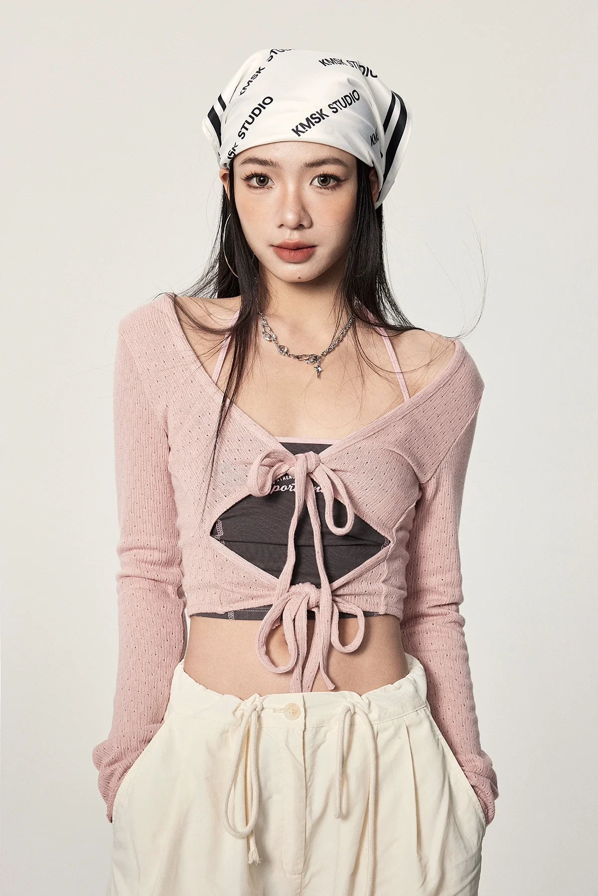 Tie Front Knit Cardigan