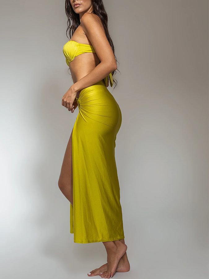 One Piece Swimsuit and Cover-up or Skirt