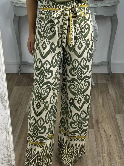 Geometric Printed Pants