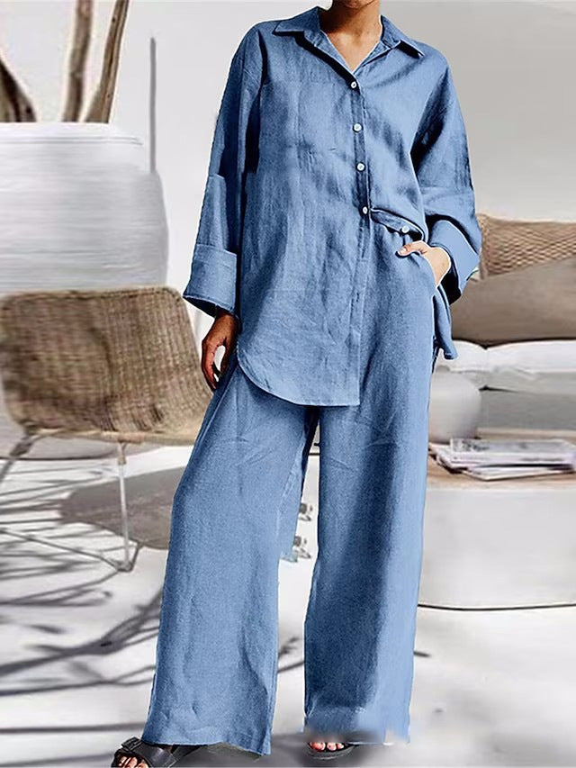 Long Sleeves Shirt and Pants Sets