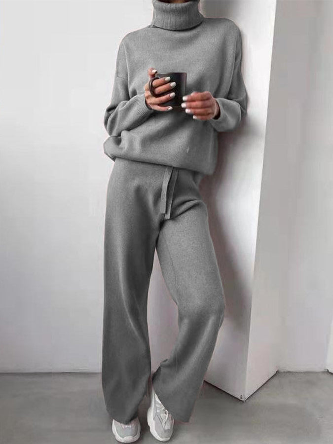 Long Sleeves Top and Pants Two Pieces Sets
