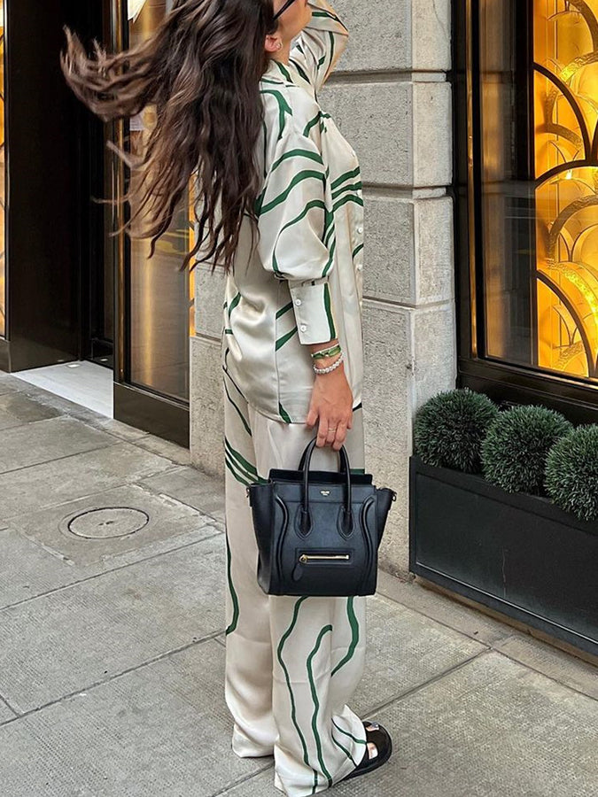 Graphic Printed Shirt and Pants Set