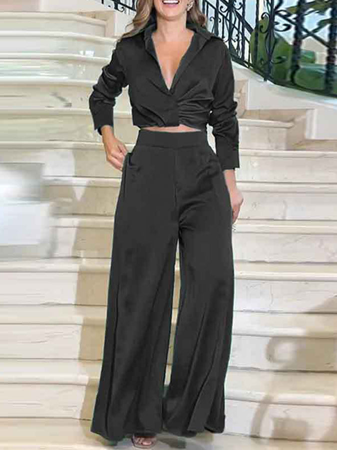 Long Sleeves Shirt and Pants Sets