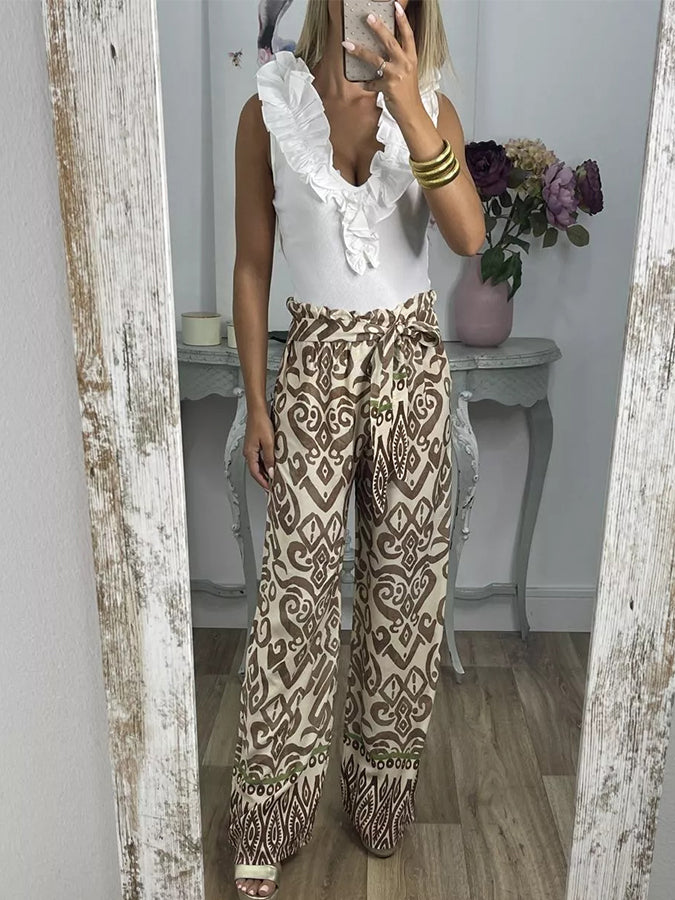 Geometric Printed Pants