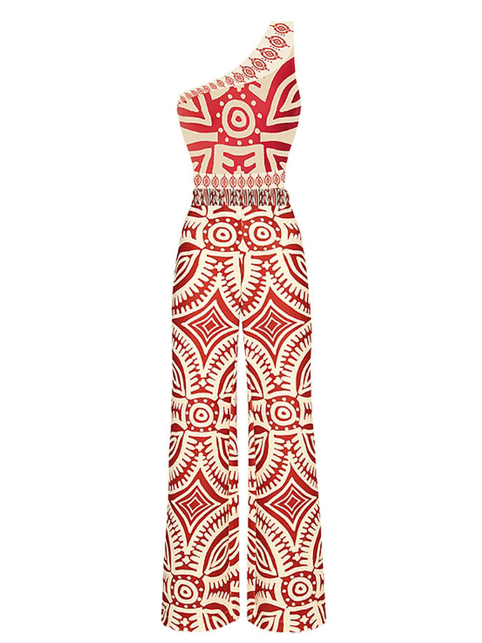 Printed One Piece and Pants Suits