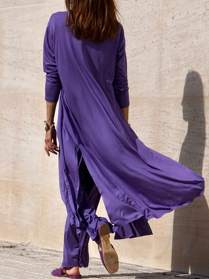 Long Sleeves Cardigan and Pants Sets