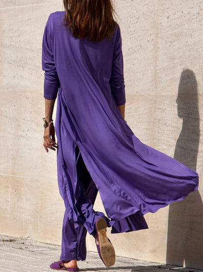Long Sleeves Cardigan and Pants Sets
