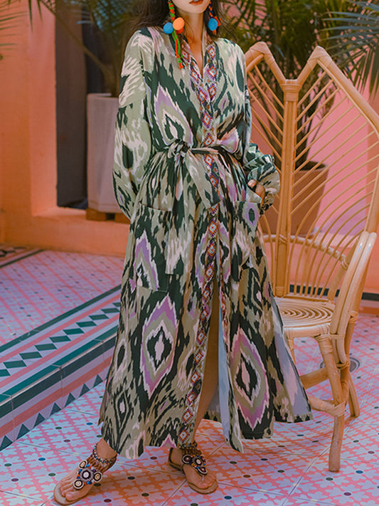 Printed Cardigan Jacket
