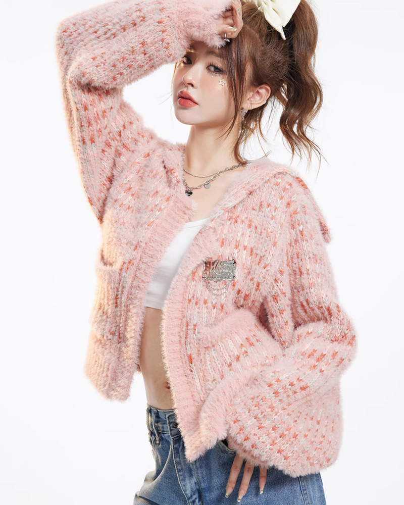Fuzzy Tiger Cardigan