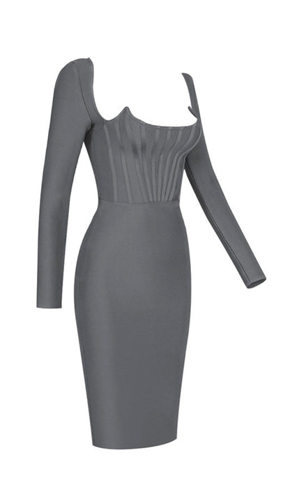 Venetia Corset Midi Bandage Dress